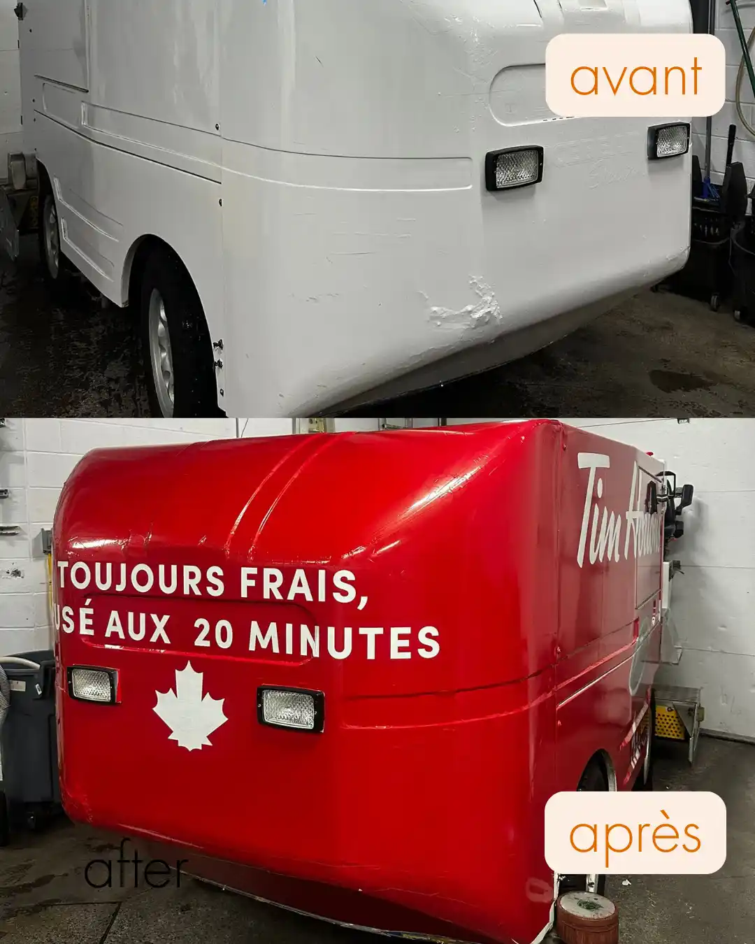Lettrage commercial véhicule utilitaire – Bear Wrap Auto Montréal

