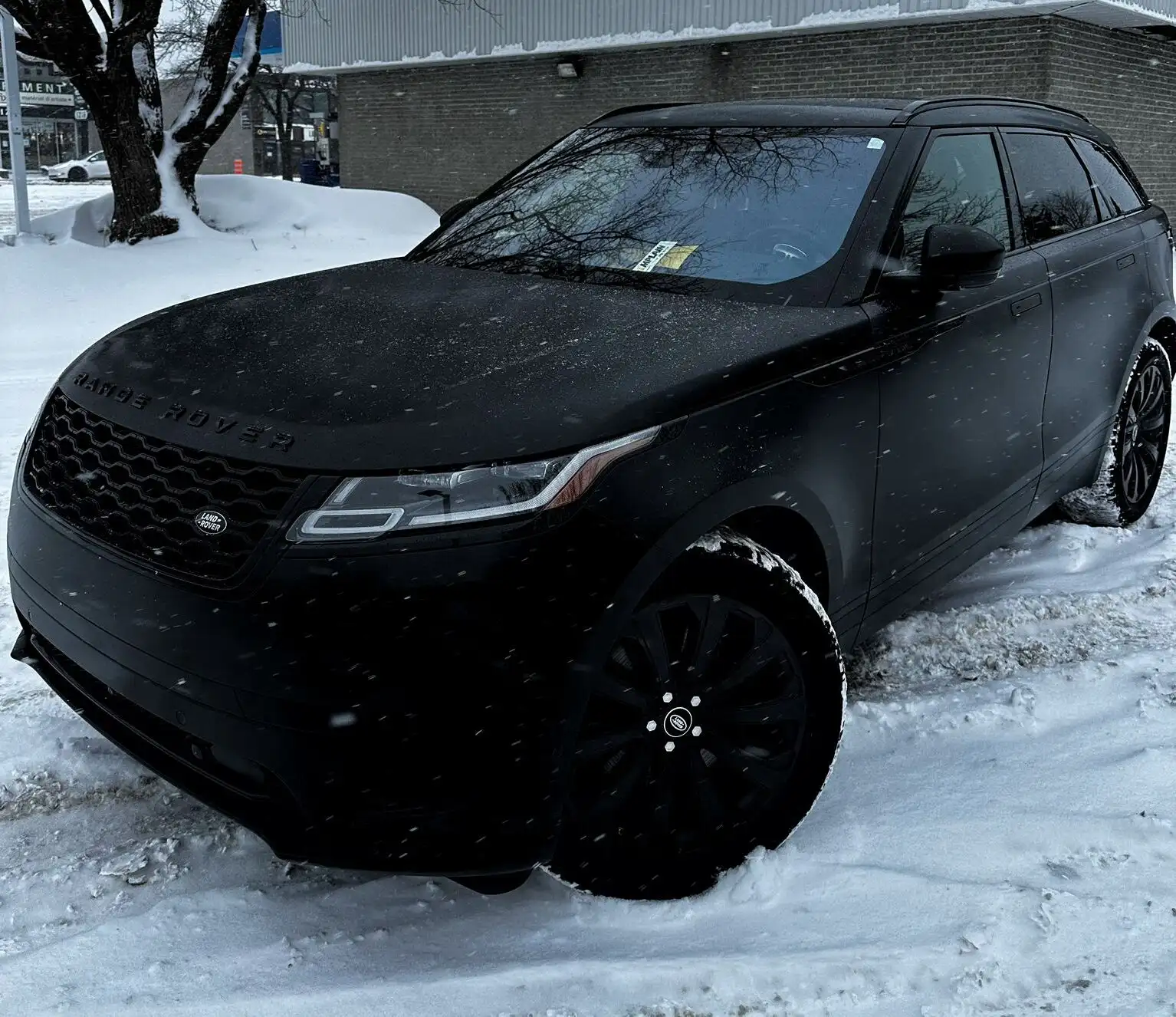 Range Rover noir mat wrap complet – Bear Wrap Auto Longueuil

